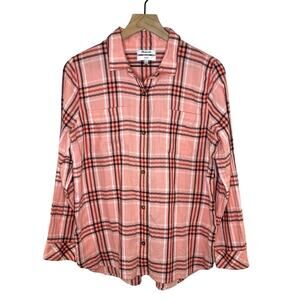 Madewell Women’s Classic Plaid 100% Cotton Shirt Size Large Comfy Lightweight